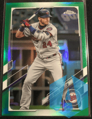 2021 Topps Chrome Green Parallel #76 Josh Donaldson 62/99 Minnesota Twins